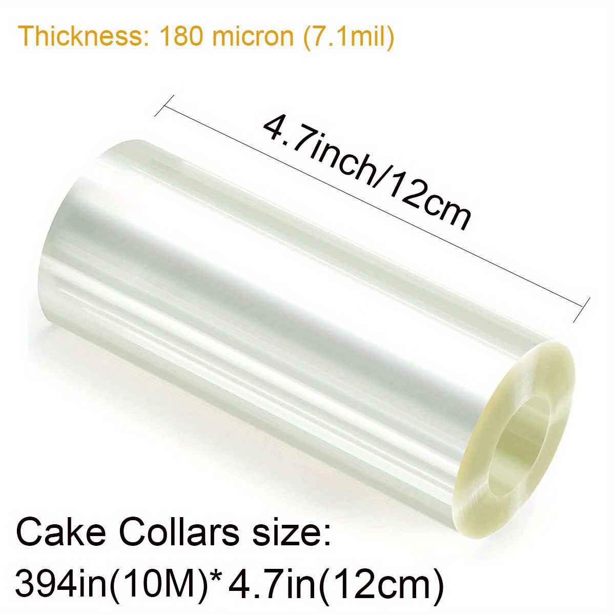  Cake Collars 6.3 x 394 inch, Mousse Cake Acetate