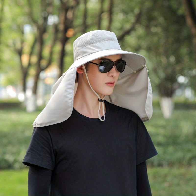 Stay Cool Protected: Wide Brim Sunshade Breathable Boonie - Temu