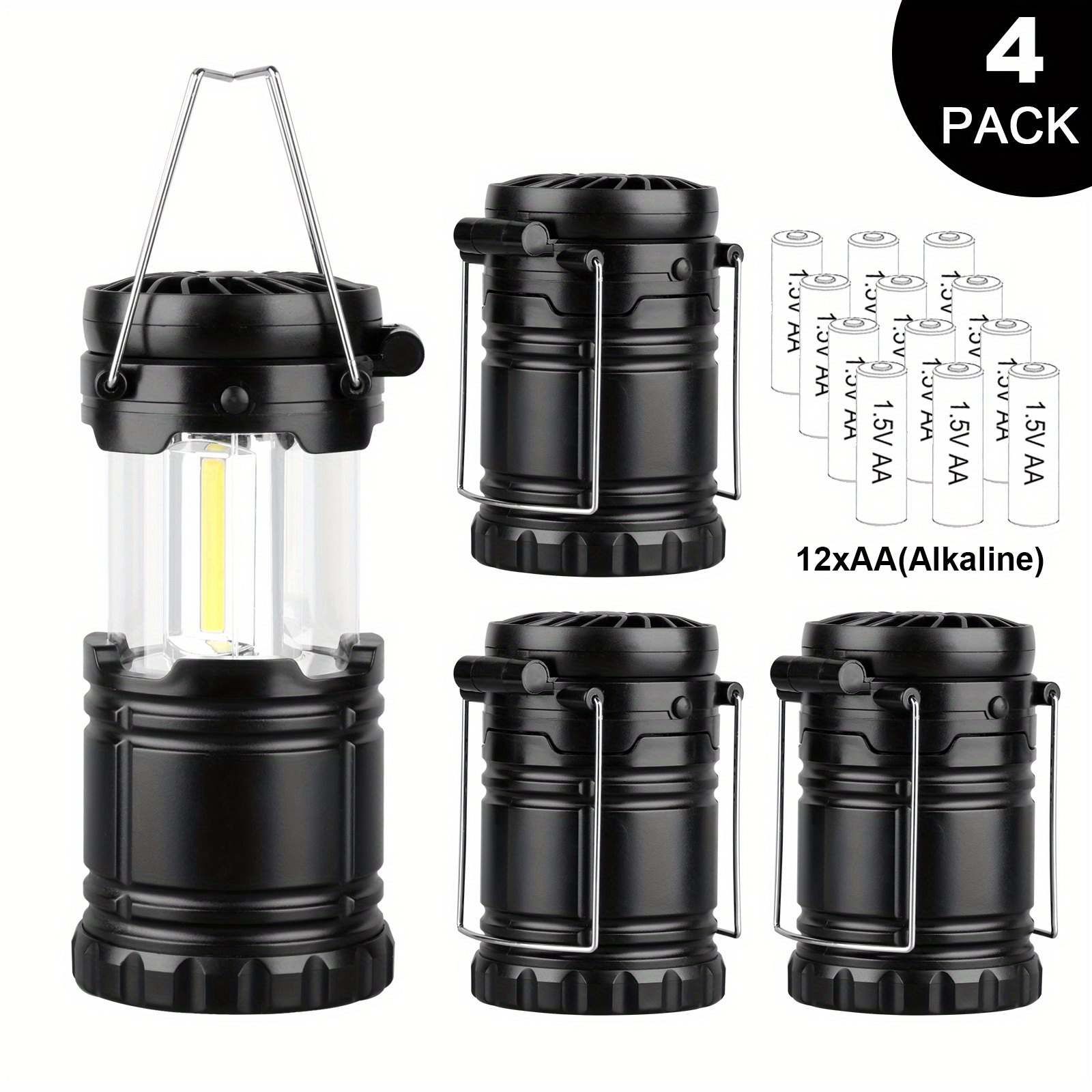Portable Led Camping Lantern With Fan - Perfect For Hurricane