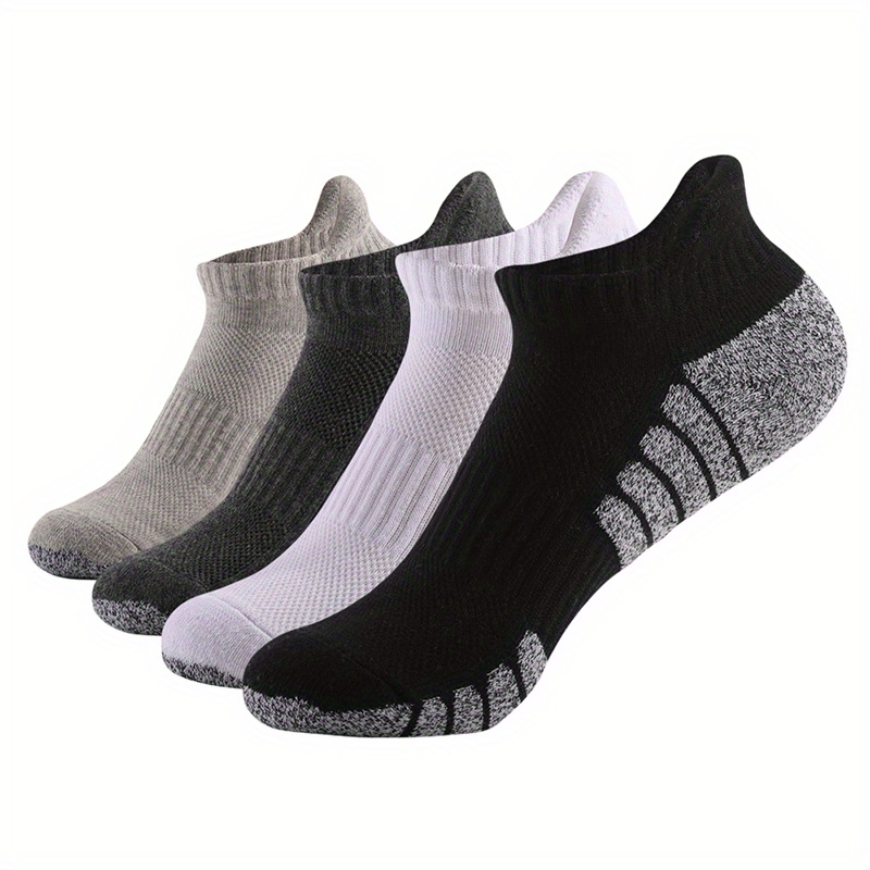 6 pares de calcetines tobilleros para mujer, corte bajo, talla 10-13,  deportivo, negro, blanco, gris, Negro 