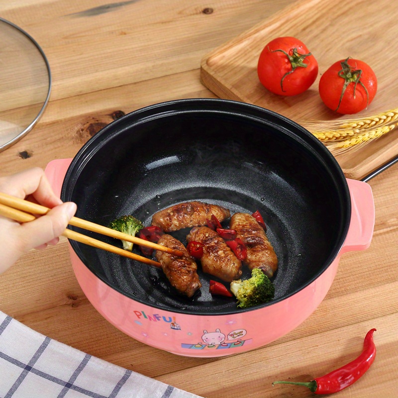large caliber multi function power small electric pan frying frying boiling and rinsing one pot electric cooker dormitory artifact electric cooker non stick pan 2 4l details 6