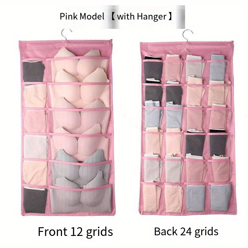 Dual Sided Hanging Bra Underwear Socks Storage Wardrobe Organiser Tidy  Hanger