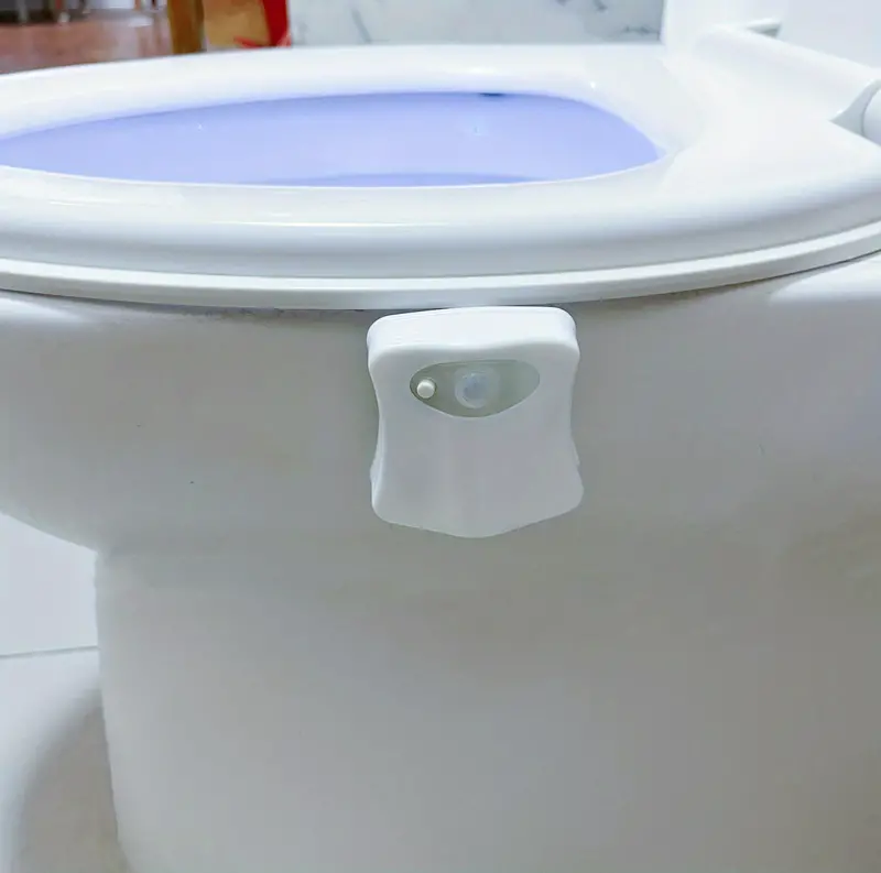 1pc led toilet bowl light motion sensor activated color changing bathroom bowl light without batteries details 7