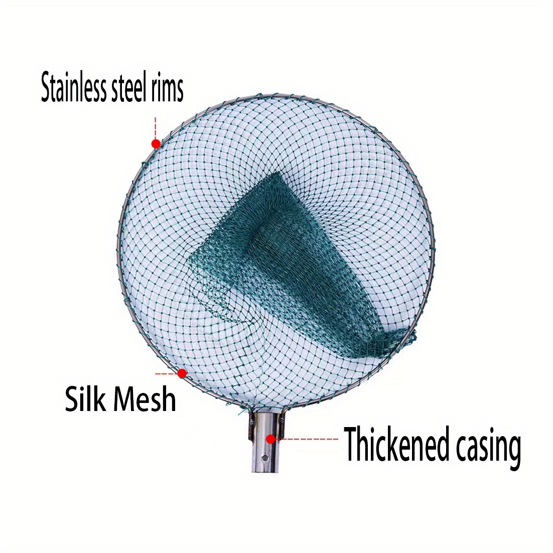 Durable Stainless Steel Fishing Net Freshwater Saltwater - Temu Canada