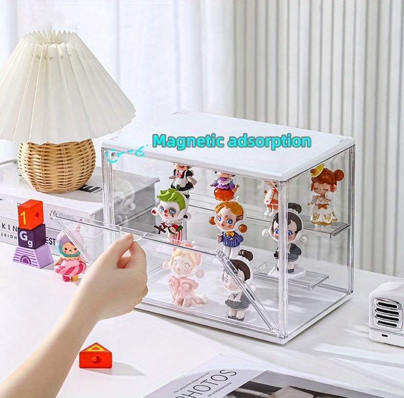 Clear Stackable Plastic Storage Bins Magnetic Attraction - Temu