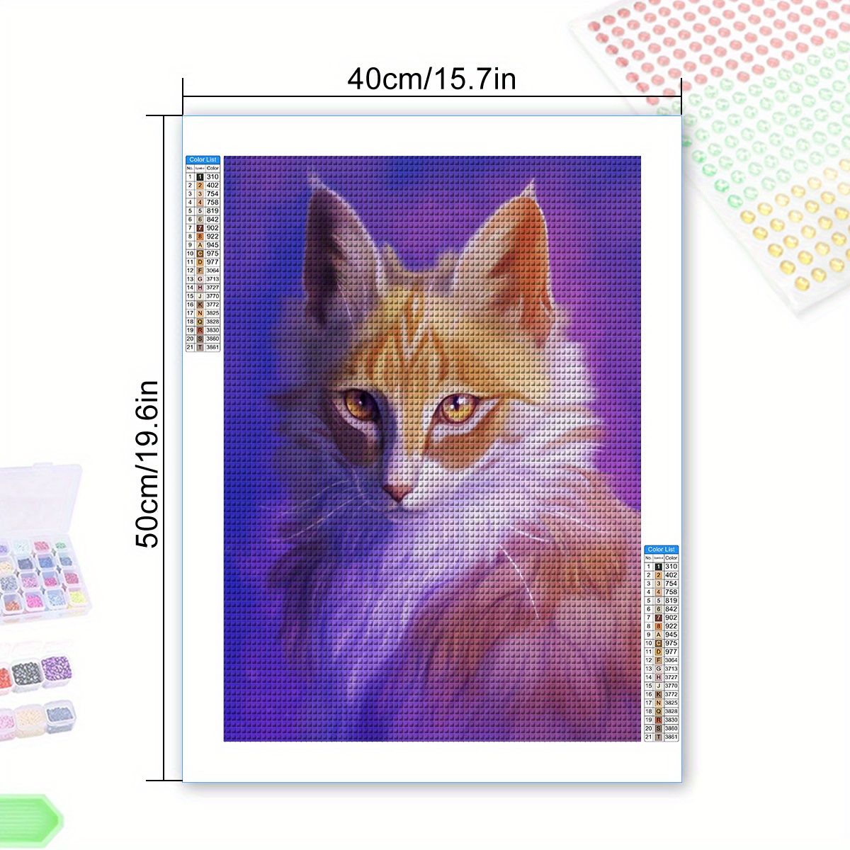 Home Is Where Your Cat Is 5D Diamond Painting Kit For Adults & Kids (11” X  14”)