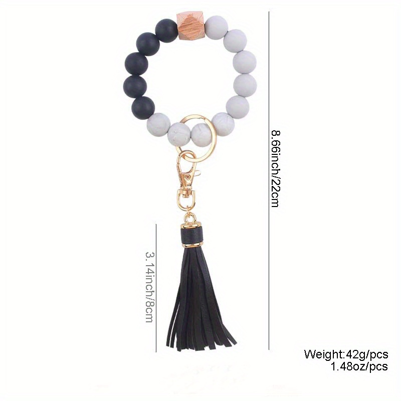 Tassel Beaded Charm Keychain Bohemian Unique Fashion - Temu United Kingdom