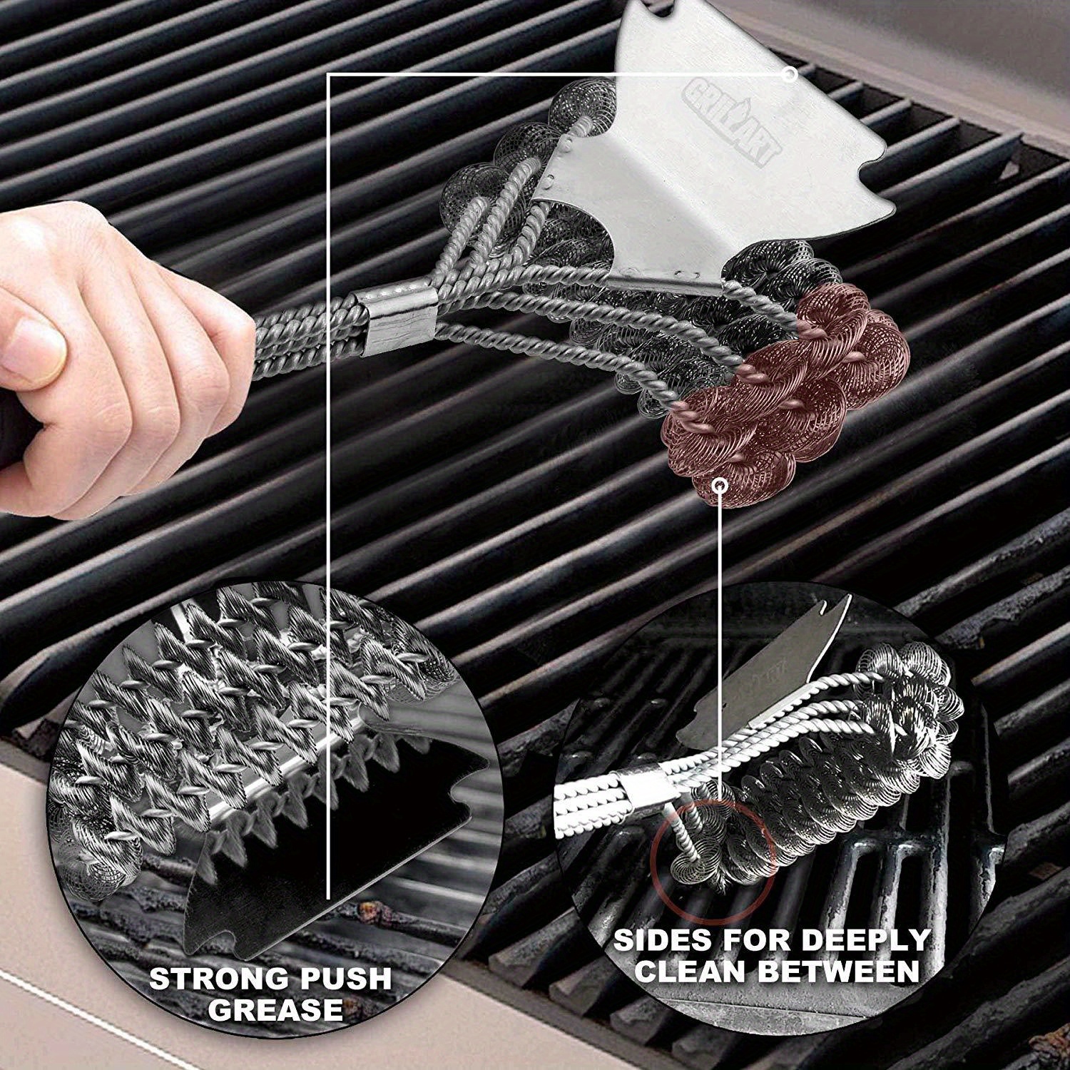 The Bristle-Free Grill Rescue Brush Is the Safest Way to Clean Your Grill