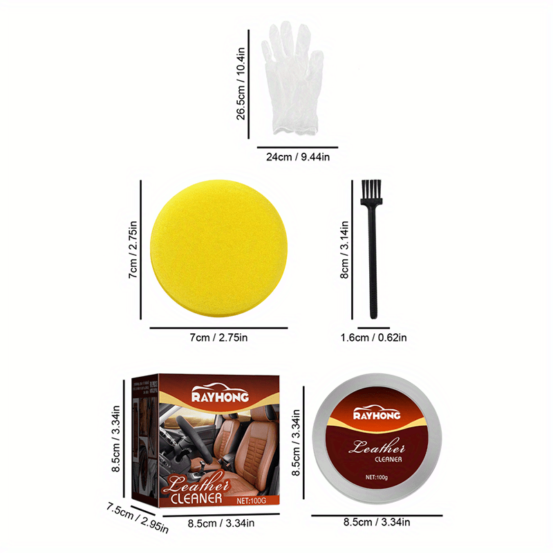 1 Ensemble Crème Réparation Nettoyage Cuir Laveuse - Temu Belgium