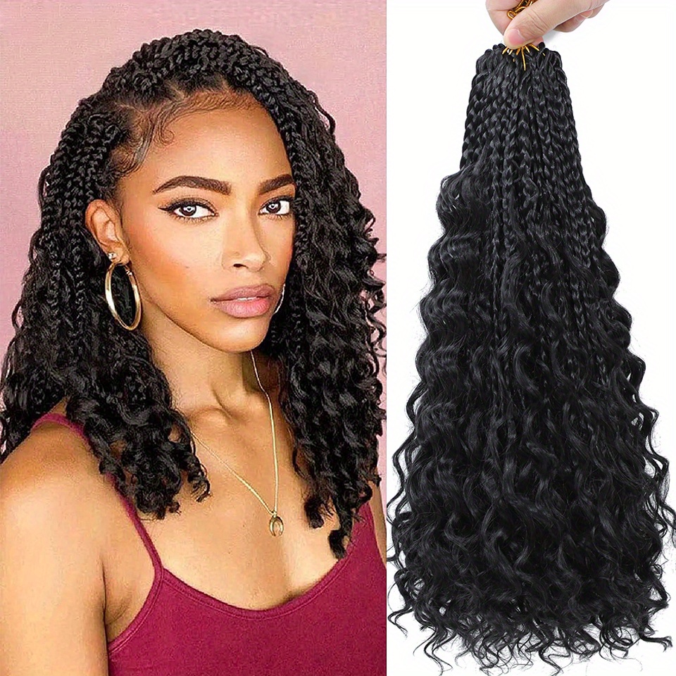 Ombre Box Braids Crochet Braids Curly Ends 1b T30 T27 Tbug Goddess Box ...