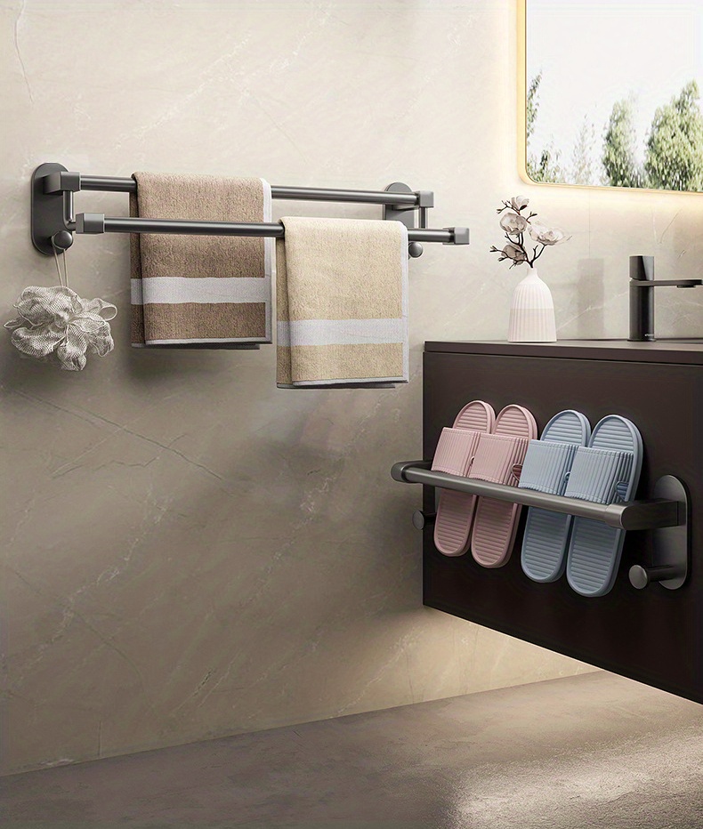 Towel Bar, Bathroom Towel Rack, Wall Towel Rack, Tea Towel Holder, Stainless  Steel Bathroom Accessories