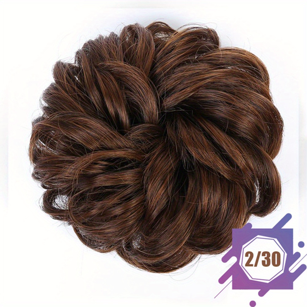 Synthetic Wavy Curly Chignon Ponytail Hair Extensions