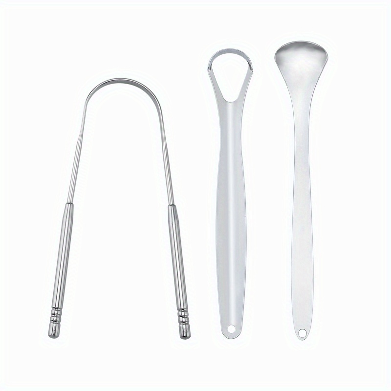 Remove Bad Breath Stainless Steel Tongue Scraper - Temu