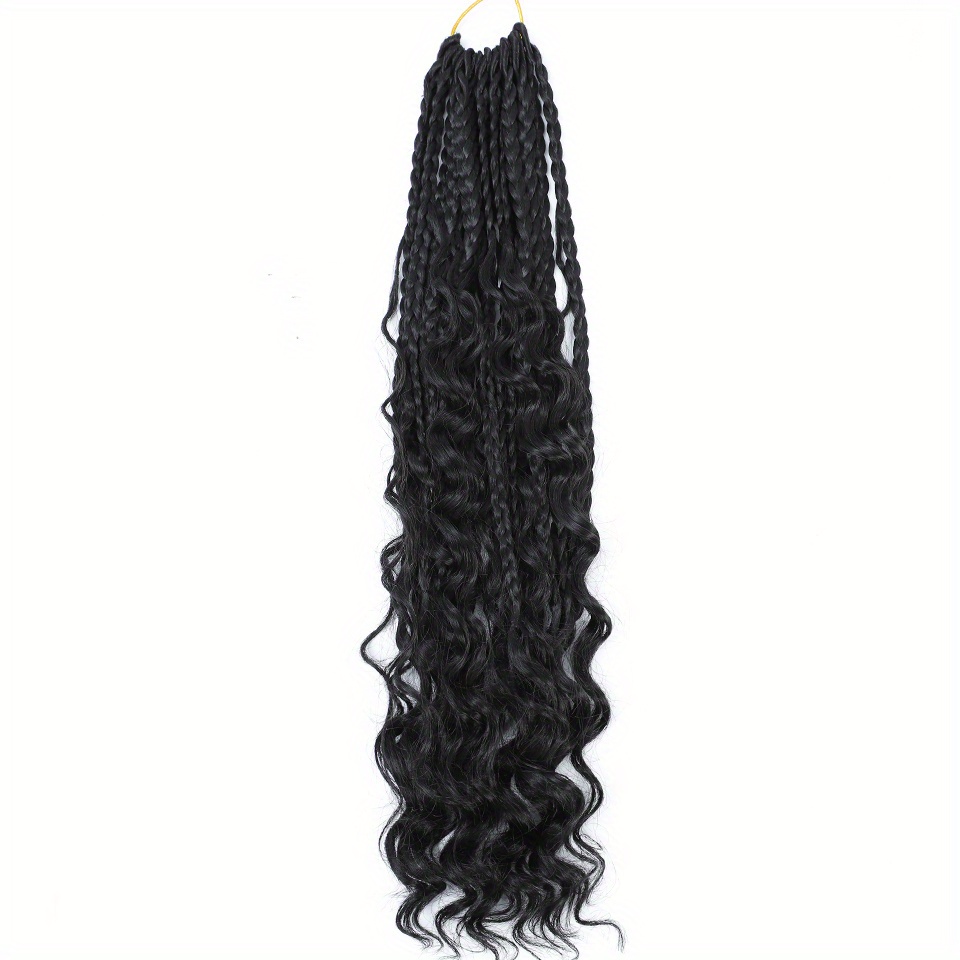 Ombre Box Braids Crochet Braids Curly Ends 1b T30 T27 Tbug Goddess Box ...