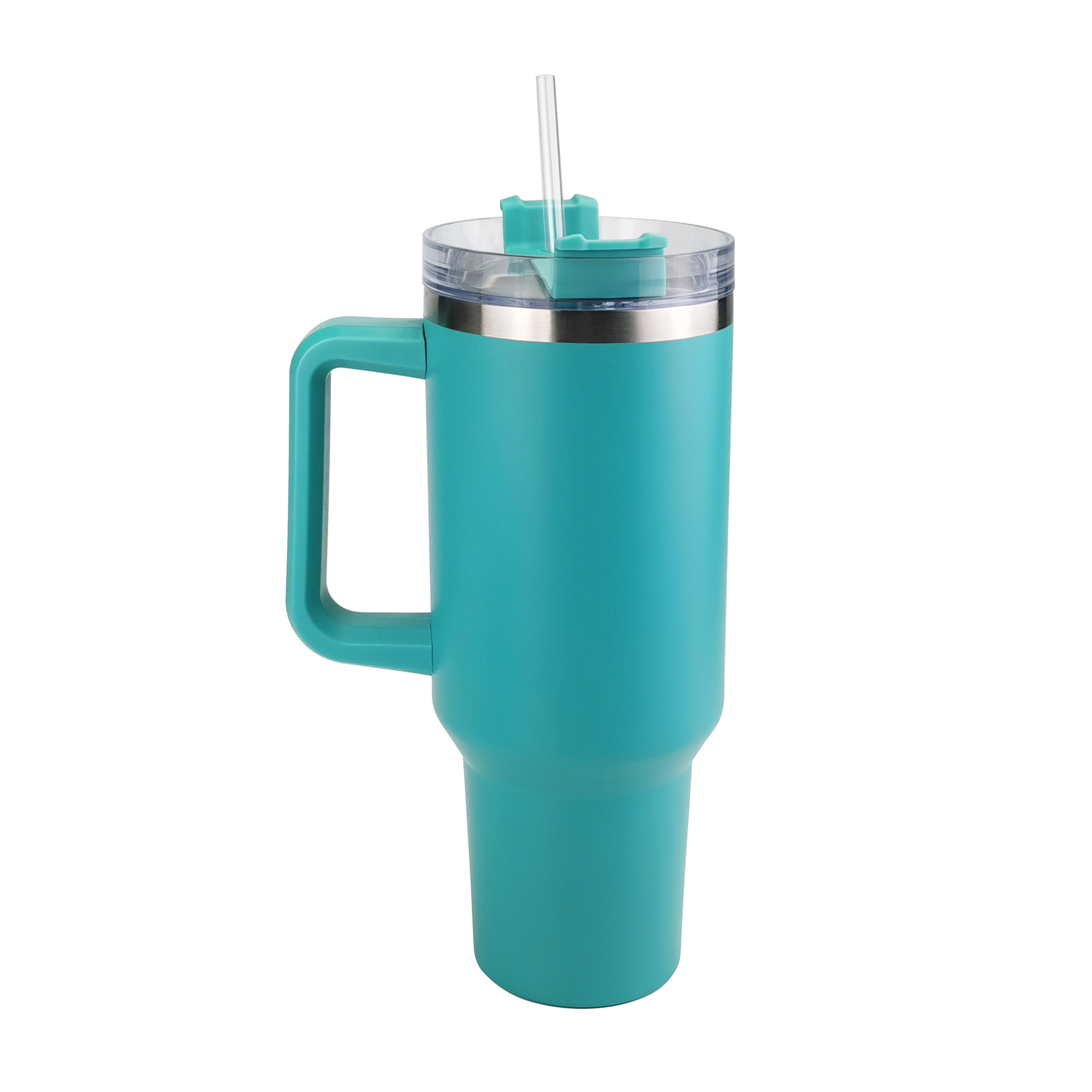 1pc 710ml Stainless Steel Straw Cup With Big Hole Lid Pearl Milk Tea Cup  Large Capacity Insulated Water Bottle