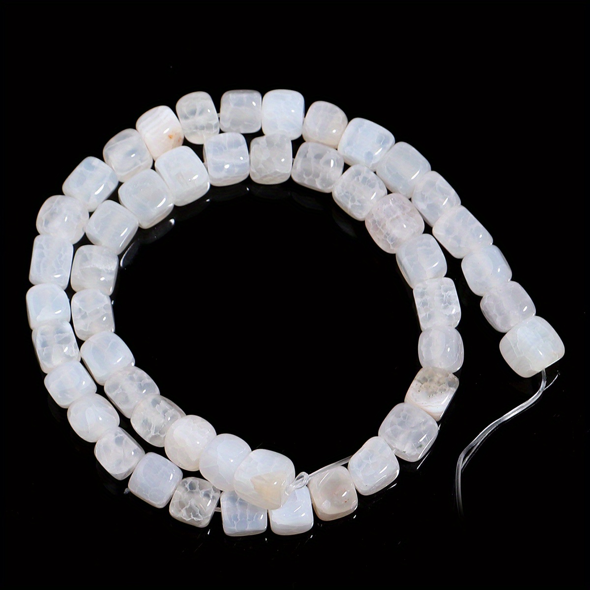 Square Dragon Veins Agates Stone Beads Loose Spacer Beads - Temu