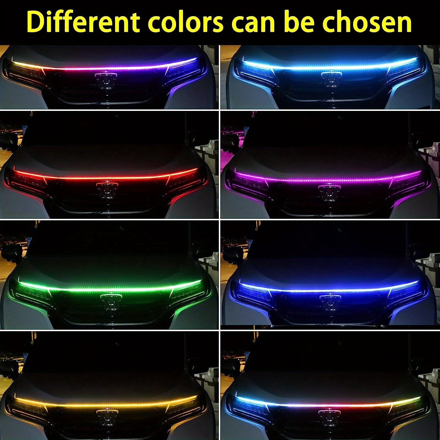 Striscia LED Auto, Aimocar RGB Impermeabile Kit di Illuminazione Auto –