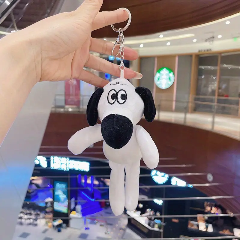 Temu Plush Proboscis Dog Doll Ornament, Backpack Plush Toy Grab Machine-Doll, Pendant, Small Keychain, Cute Little Animal Plush, Christmas Gifts