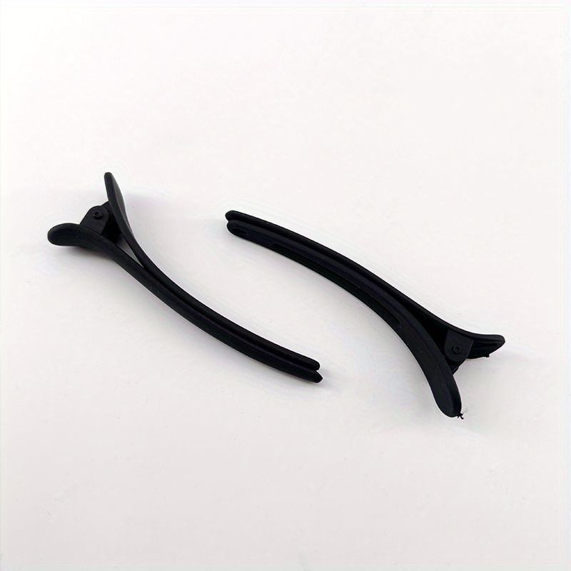 2pcs Bagged 8cm Matte Plastic Duckbill Clips