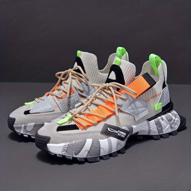 mens fashion woven knit sport shoes comfortable breathable Temu