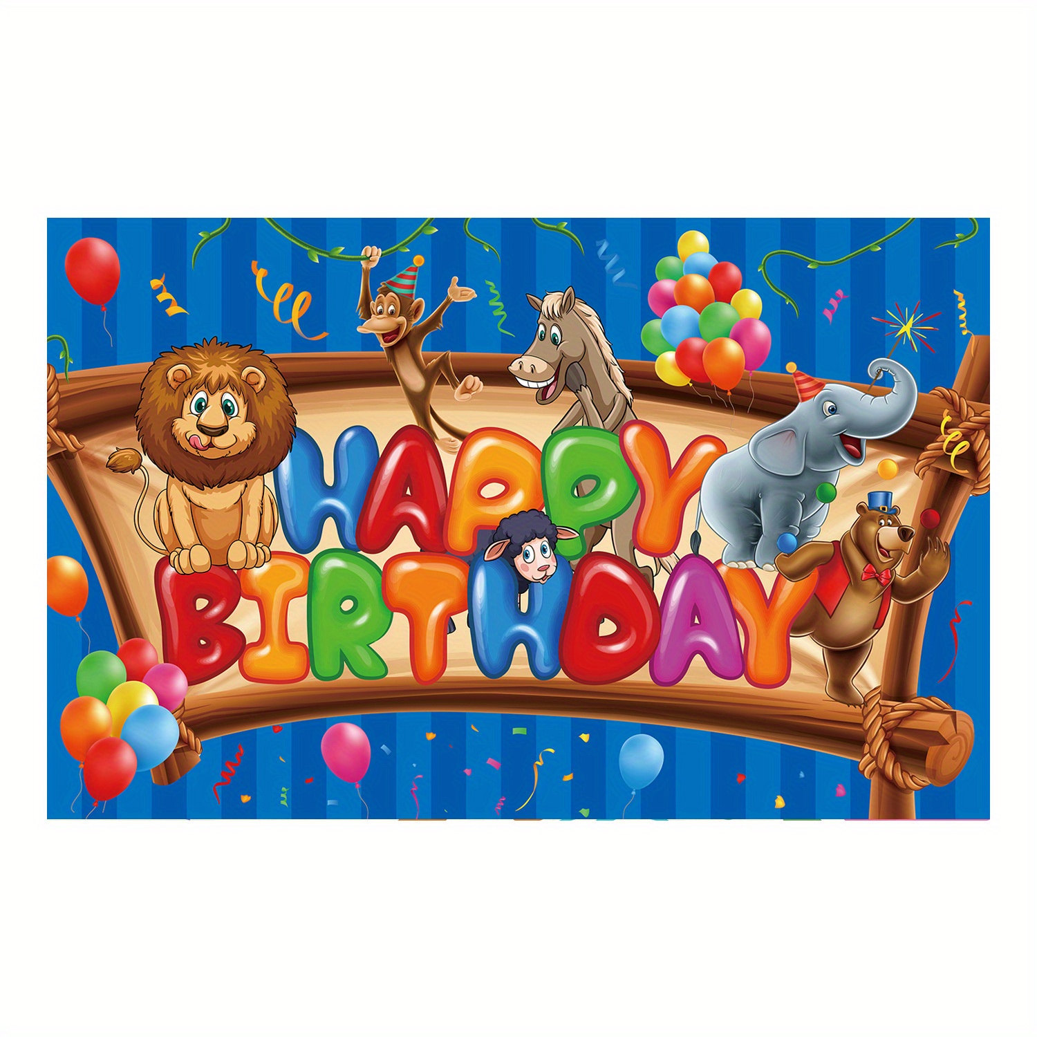 Banner Compleanno Bambini Festa Carnevale Animali Sfondo Compleanno Panno  Primo Compleanno Festa Atmosfera Decorazione Bandiera Appesa - Giochi E  Giocattoli - Temu Italy