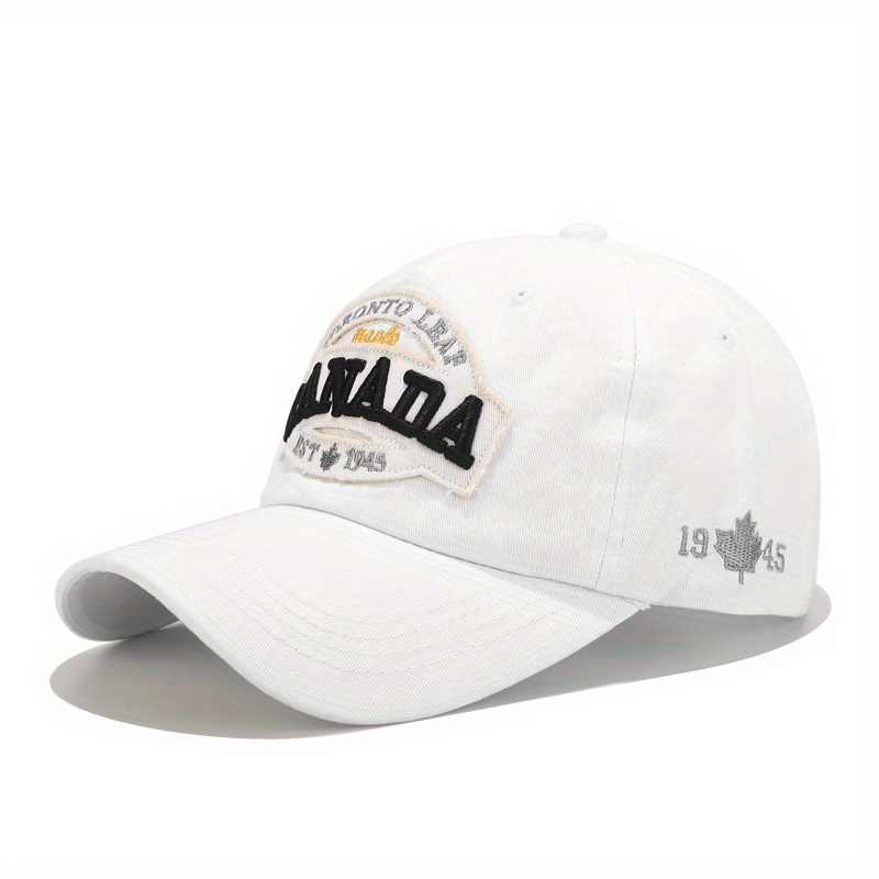 Canada Maple Leaf Baseball Cap Embroidery Patch Solid Sun Hat Unisex Dad Hats