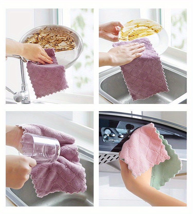 OstWony 11 PCS Kitchen Towel Dish Towels, 6″ x 10″, Super Soft Absorbent  Coral Fleece Dish Towels. Reusable Cloth, for Furniture Cloths, Kitchen  Cloths, Tea Towels, Dinnerware Quick Dry Towels - Coupon