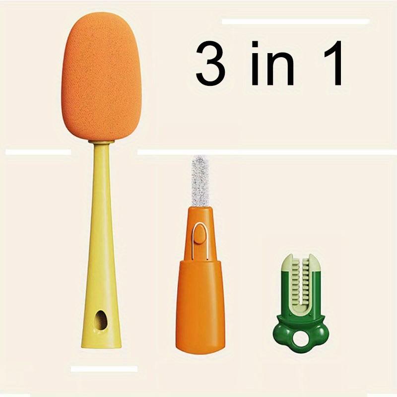 Multifunctional 1 Long Handle Household Cup Brush, Cup Washing Brush,  Bottle Brush, Cleaning Brush - Temu
