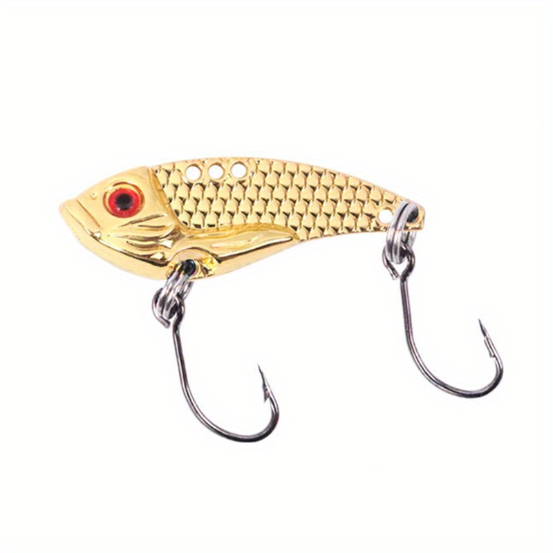 1pc Lipless Crankbait With Barbed Treble Hook Fishing Lure Zinc