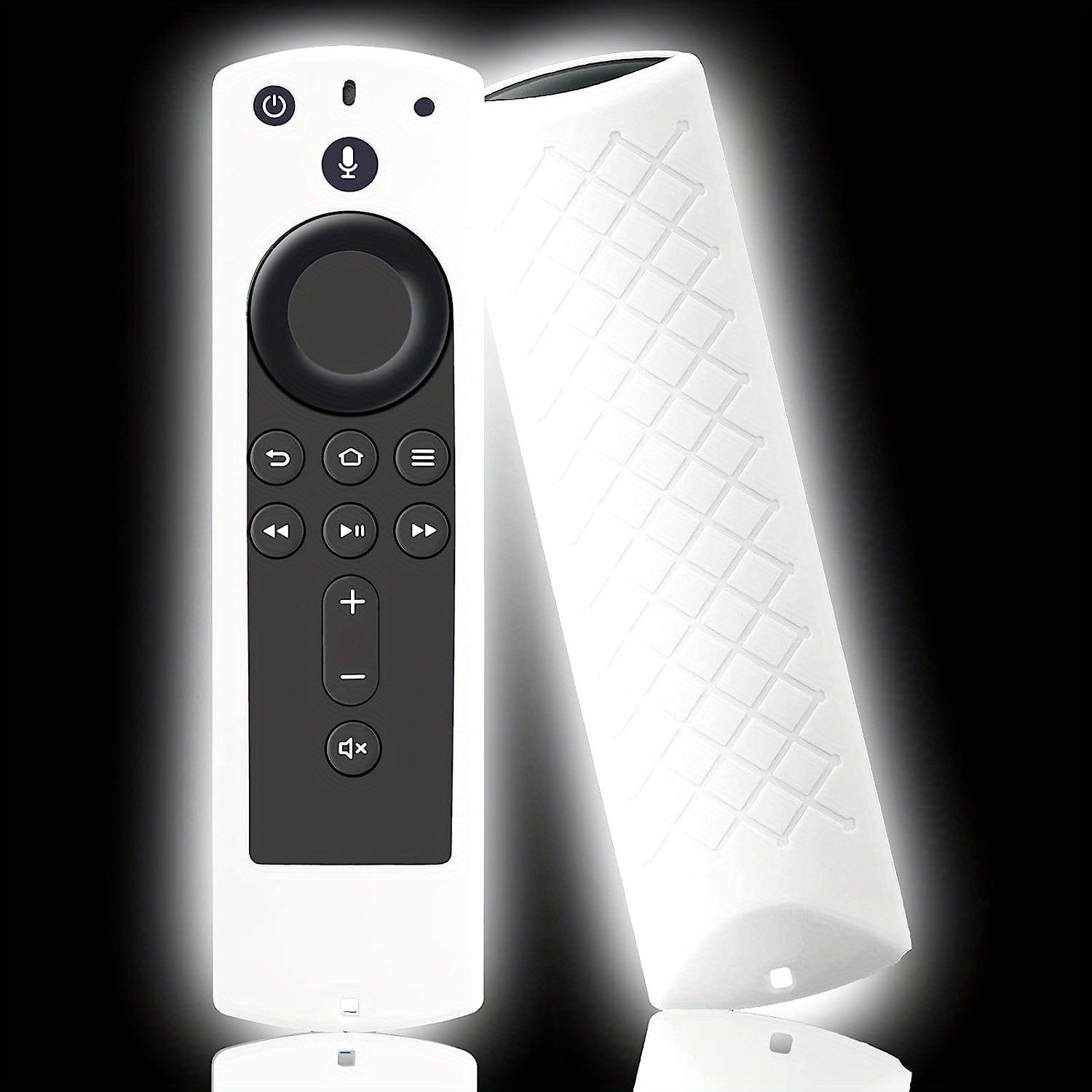 Fire TV Stick Funda para Fire Stick 4K / Alexa Voice Remote (3ª  generación), brilla en la oscuridad, funda protectora de silicona  antideslizante con