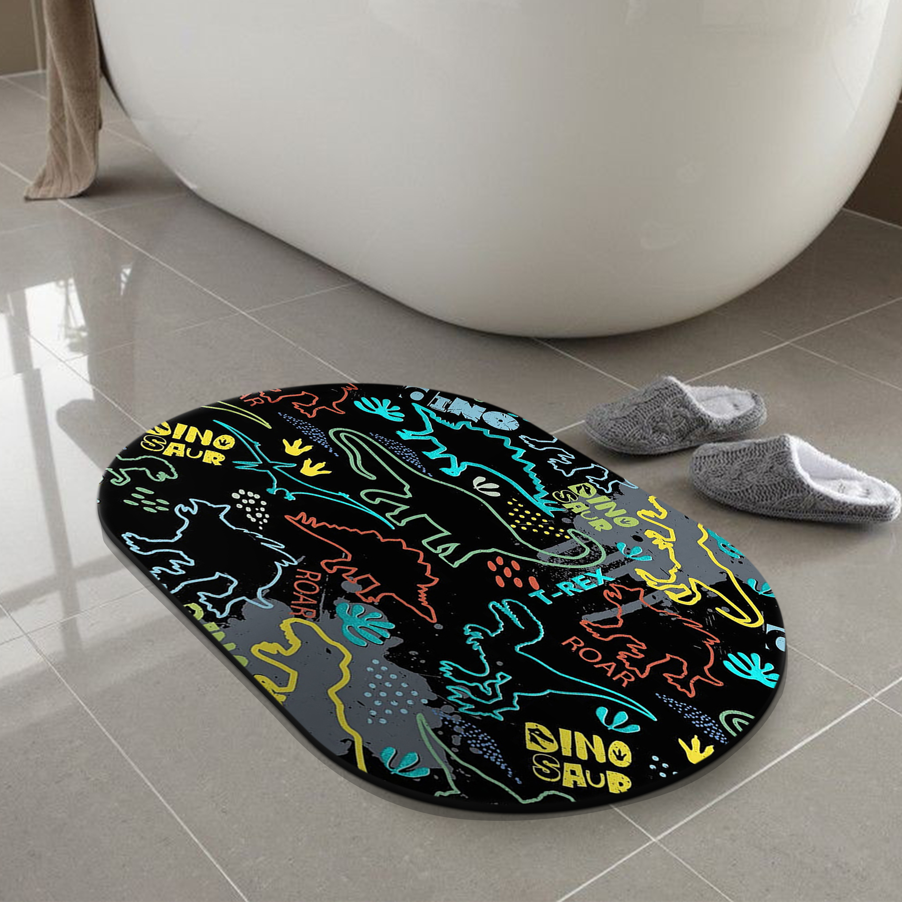 Diatom Mud Bathroom Anti-slip Mat, Mexican Colored Floral Super Absorbent  Outdoor Doormat With Non-slip Rubber Backing, Geometric Abstract Floral  Texture Bath Mat, Porch Entrance Shoes Boots Entrance Floor Mat Carpet,  Home Decor