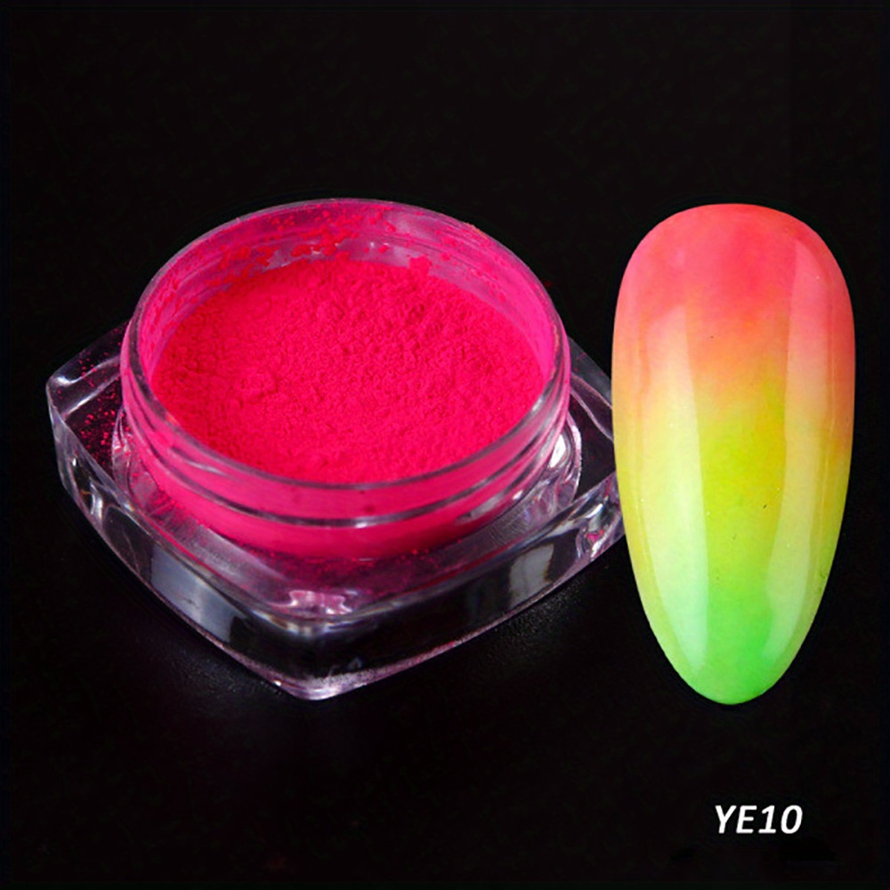 1 Neon Nail Powder Pigment Set Sparkling fluorescent light Decorative –  Le's Discount Beauty Supply