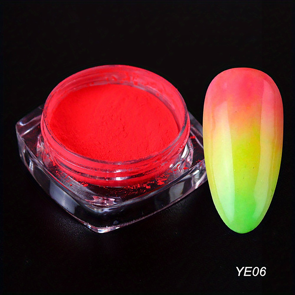 Multi-Color Neon Pigment Powder Fluorescent color Gradient Fluorescence  Effect Neon Pigments Safe for used as Eye Shadow