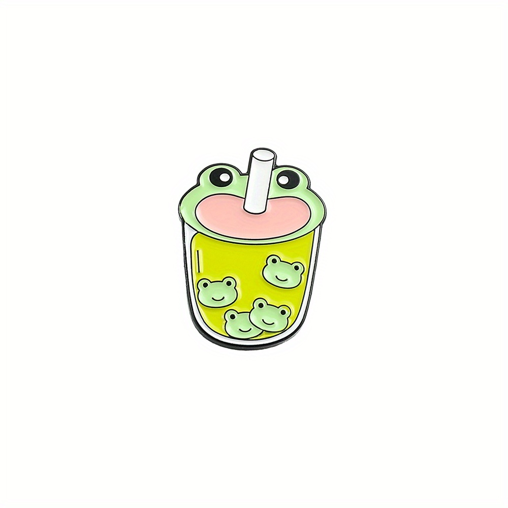 Cute Frog Enamel Pin Fun And Creative Soda Bottle Design For - Temu