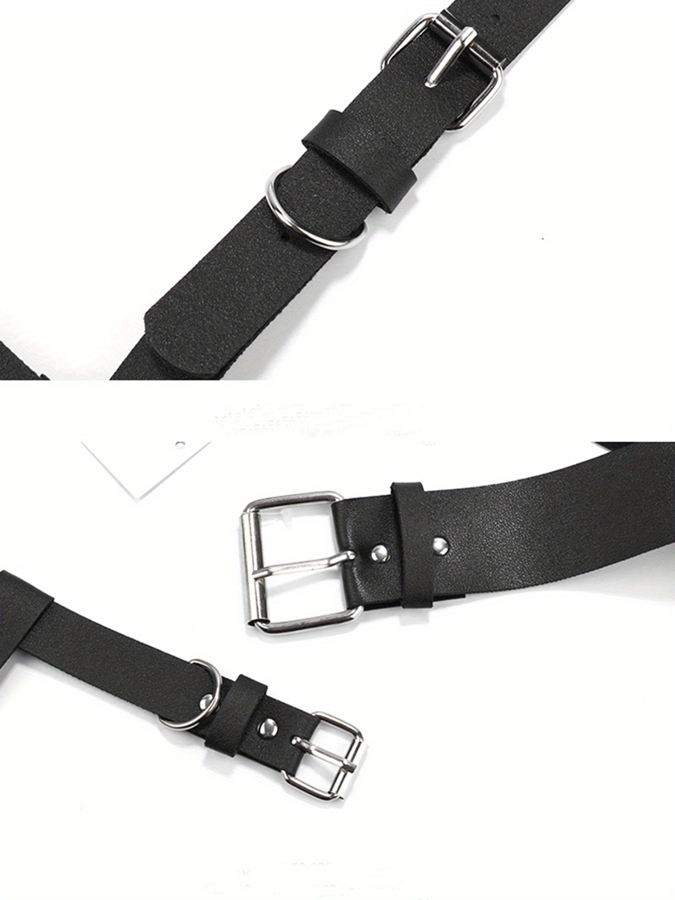 Womens Punk Waist Belts Gothic Pu Leather Harness Belt Body Temu