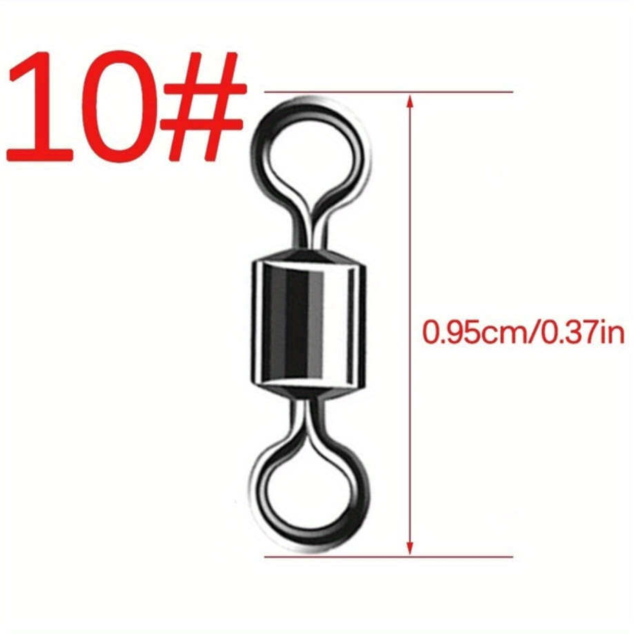 Premium Ball Bearing Swivel Rings Carp Fishing Steel Brass - Temu