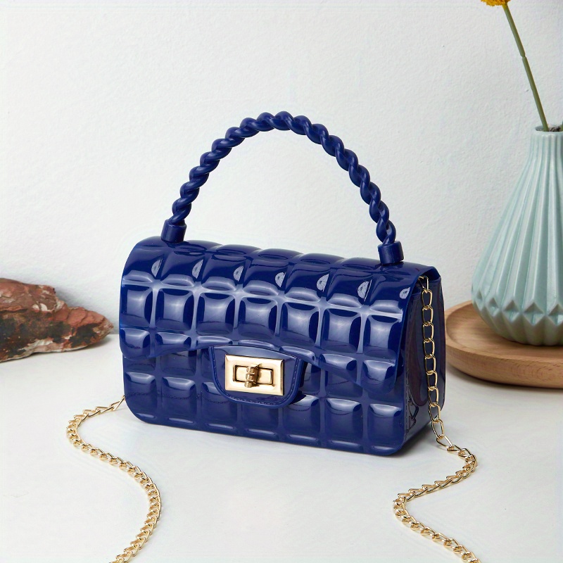 Chanel Light Blue PVC Jelly Shoulder Bag