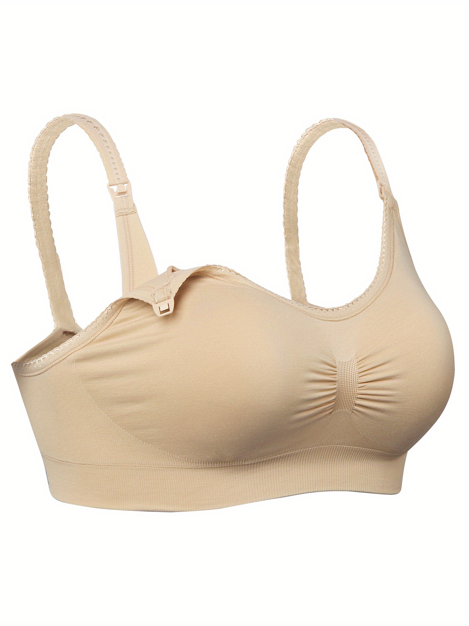 Women's Maternity Casual Front Open Buckle Bra Soft - Temu United Kingdom