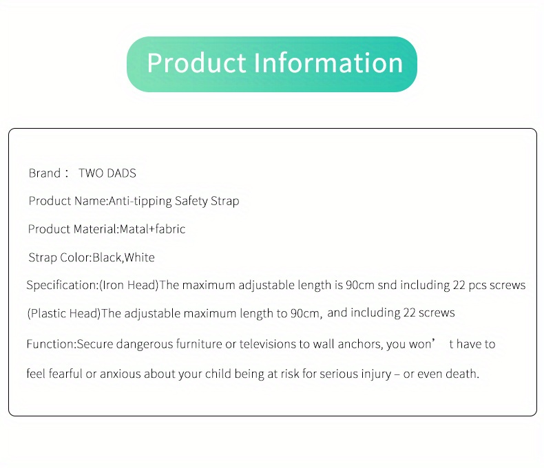 детские защитные ремни для мебели, ремни безопасности, предназначены для шкафов и стен, регулируемая лента, металлические и пластиковые крепления, детали 2