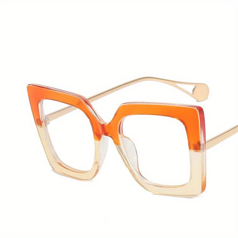 Square Frame Clear Lens Glasses Anti Light Reading Glasses