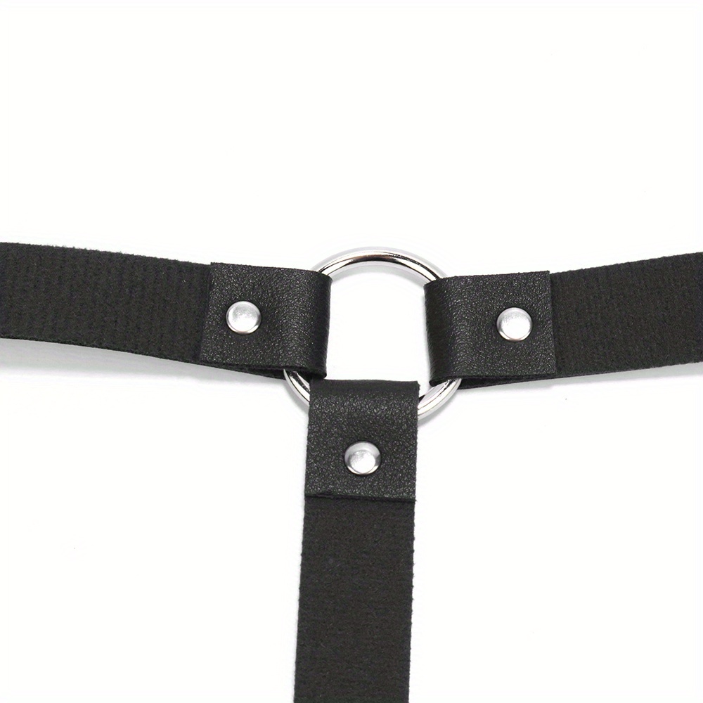 Womens Punk Waist Belts Gothic Pu Leather Harness Belt Body Temu