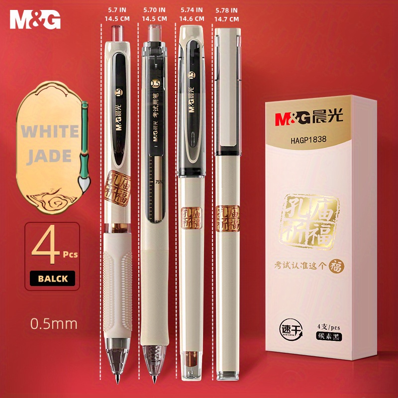 M g Black/red/blue Retractable Gel Pen Student Signature Pen - Temu