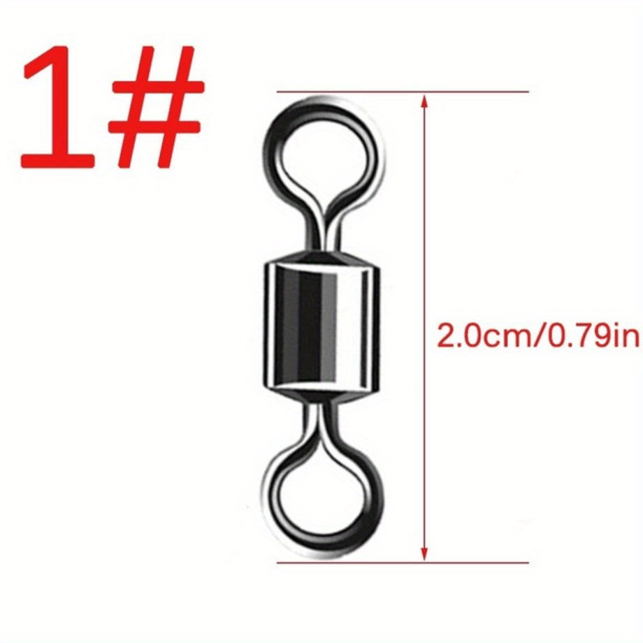 Premium Ball Bearing Swivel Rings Carp Fishing Steel Brass - Temu