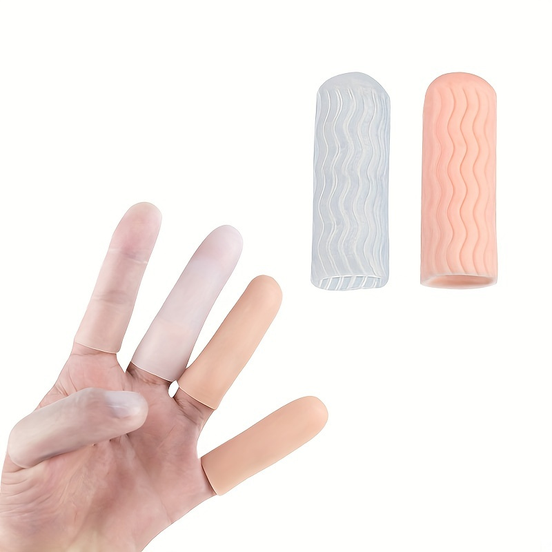 1 paire antidérapante silicone ouverture du bout du doigt gants de