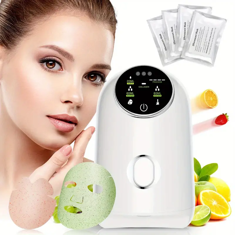 mini automatic fruit face mask maker diy natural vegetable milk facial masker beauty home spa details 5