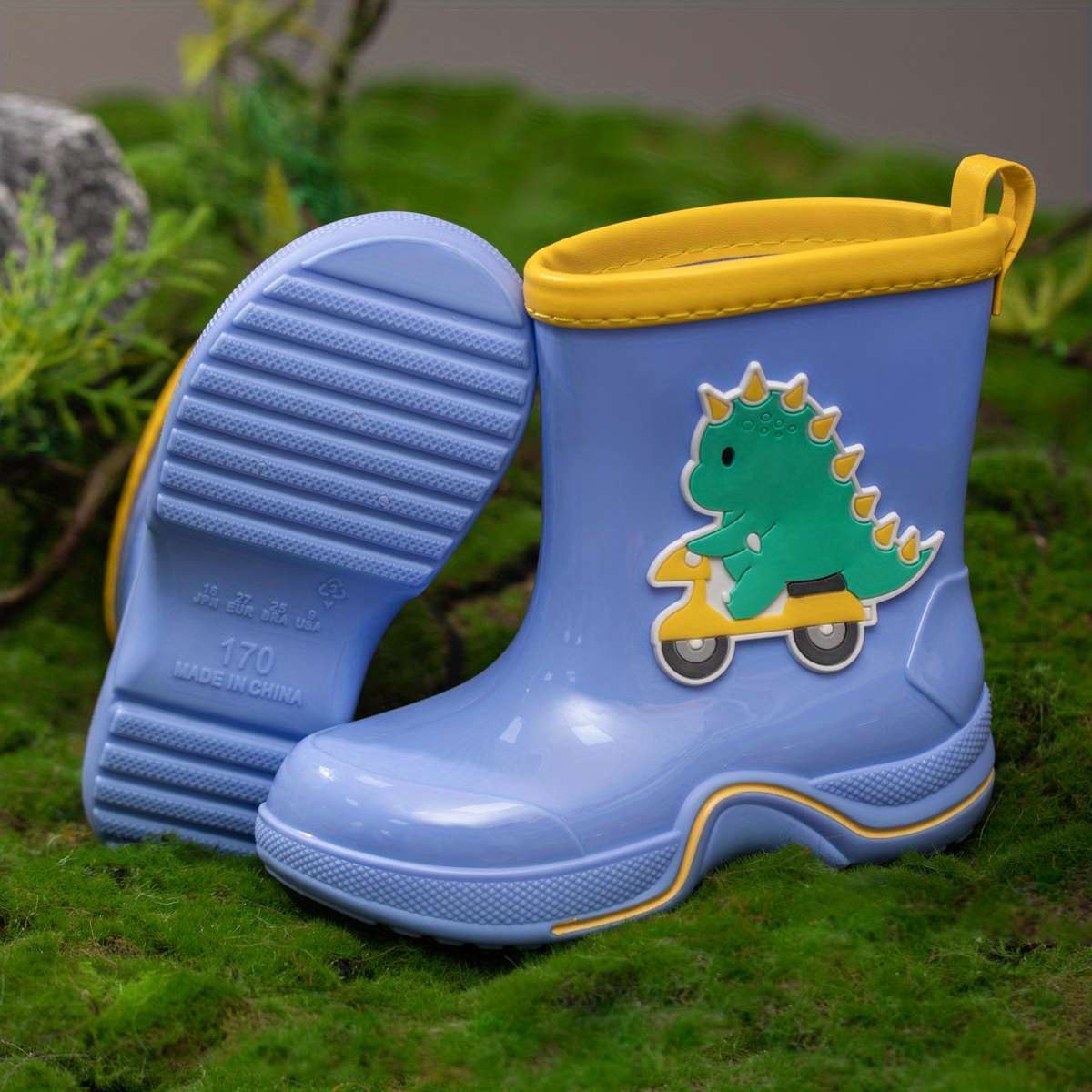 Girls Dinosaurs Eva Rain Boots Assorted Colors Cute Cartoon - Temu ...