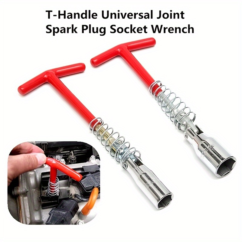 Sealey 3Pcs Flexible T-Bar Spark Plug Wrench Set Removal Tool 16mm & 21mm