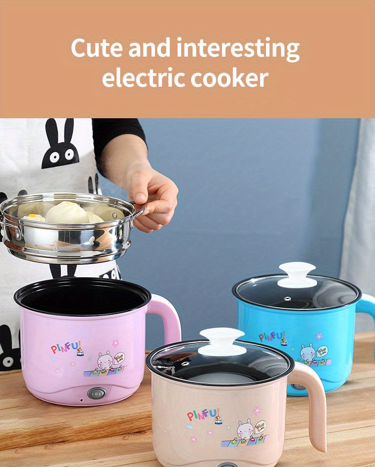 1pc multi functional frying boiling small electric cooker electric cooker dormitory electric cooker the same type of household small rice cooker mini cooking pot details 0