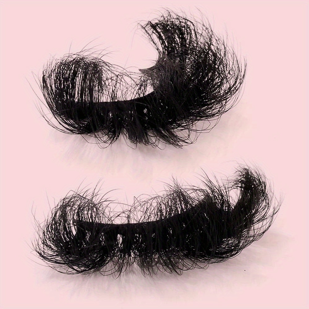 Alyxxndra Faux Mink Lashes Bulk 25mm Fake Eyelashes 20 Pairs Dramatic  Fluffy Wispy Mink Lashes Bulk Reusable Eyelash Makeup (LIM)