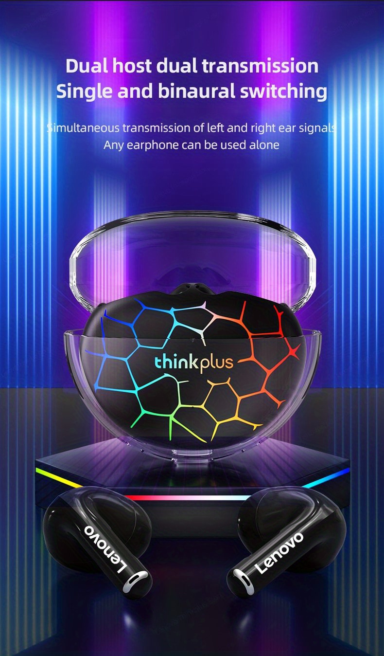 Lenovo LP80 Pro RGB TWS Headphones features